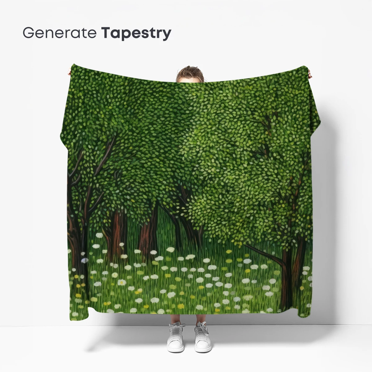 Dappled Grove: A Pointillist Forest Symphony - Image 5