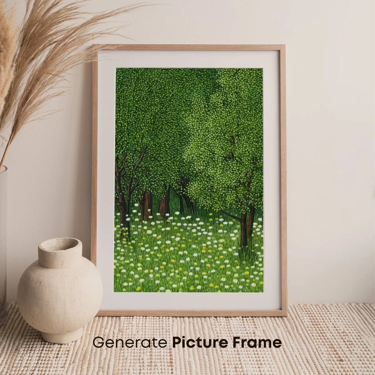 Dappled Grove: A Pointillist Forest Symphony - Image 7