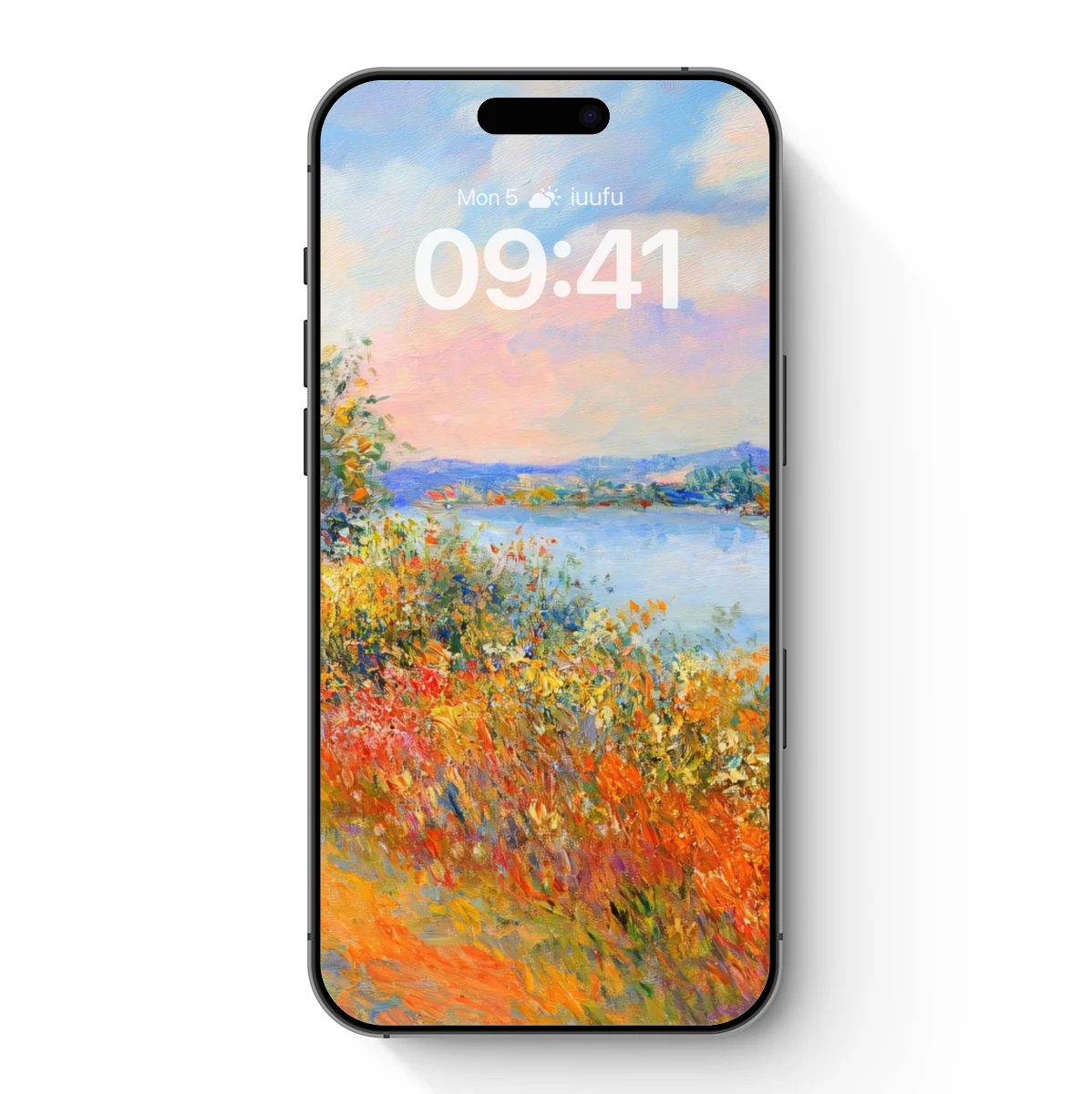 Autumnal Path by the Lake: Impressionist Harmony