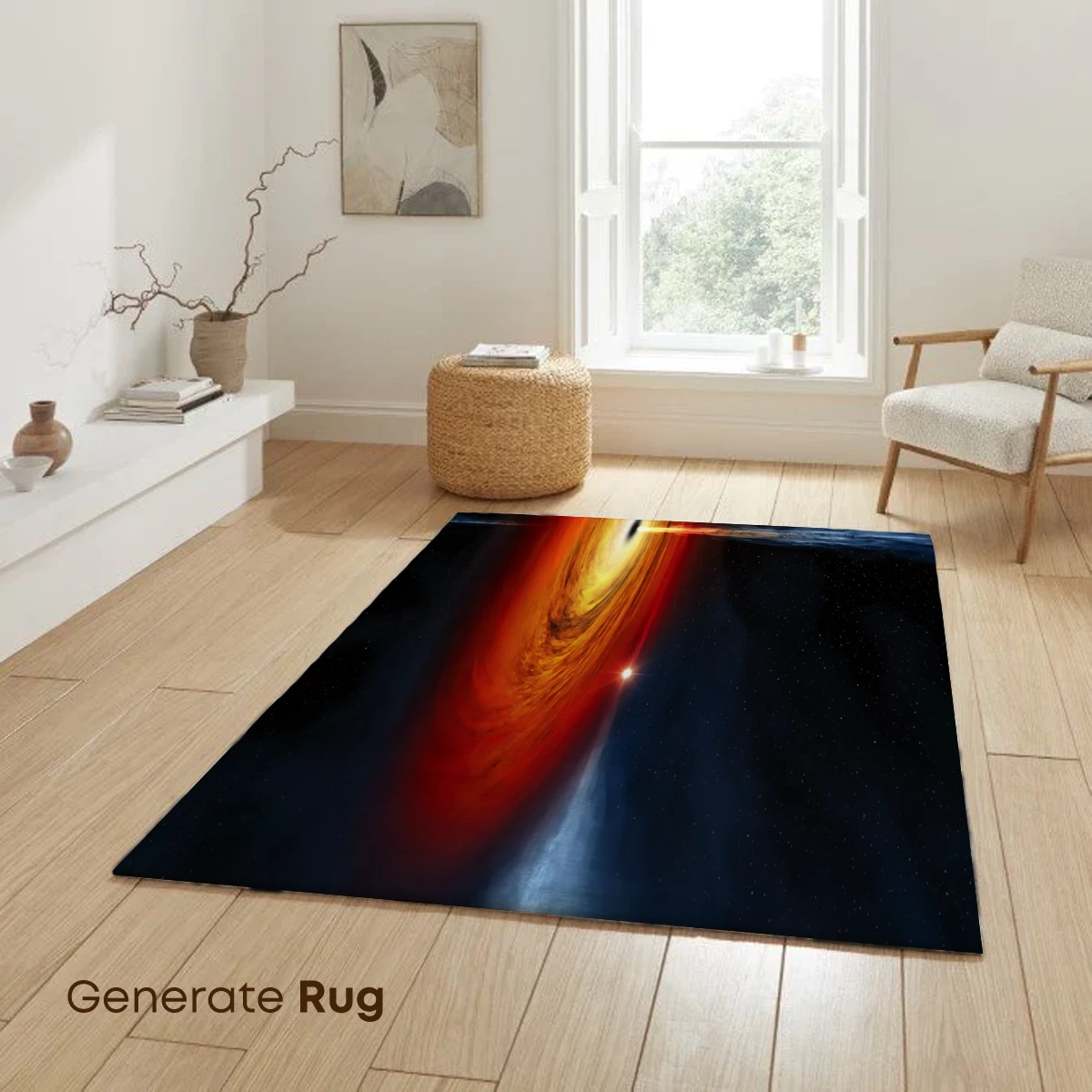 Cosmic Vortex: Black Hole's Dance with a Star - Image 6