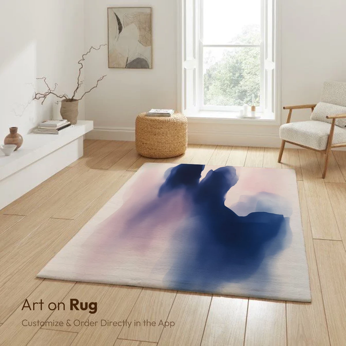 Ethereal Ink Embrace: Abstract Fusion in Soft Tones - Image 6