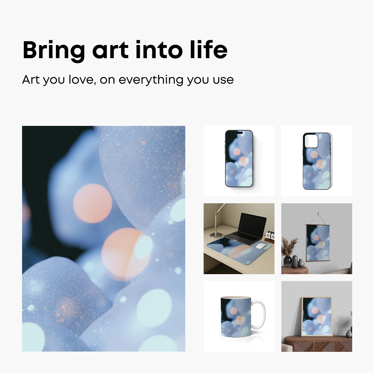 Glowing Spheres in Ethereal Mist - Image 2