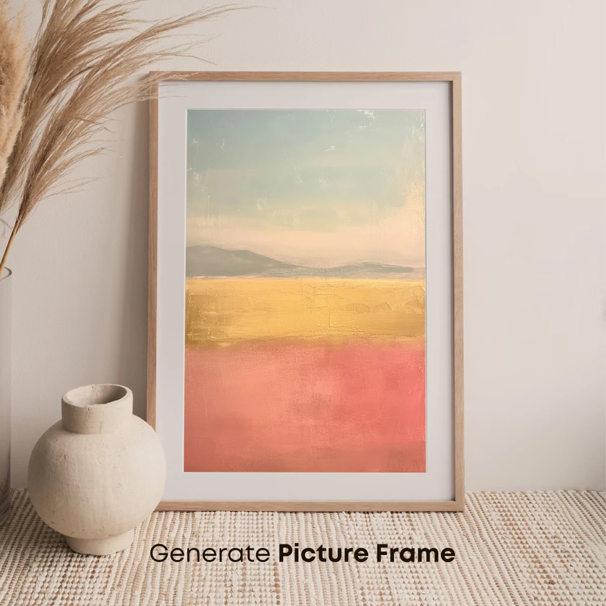 Abstract Horizon Glow: Textured Sunset Palette - Image 7