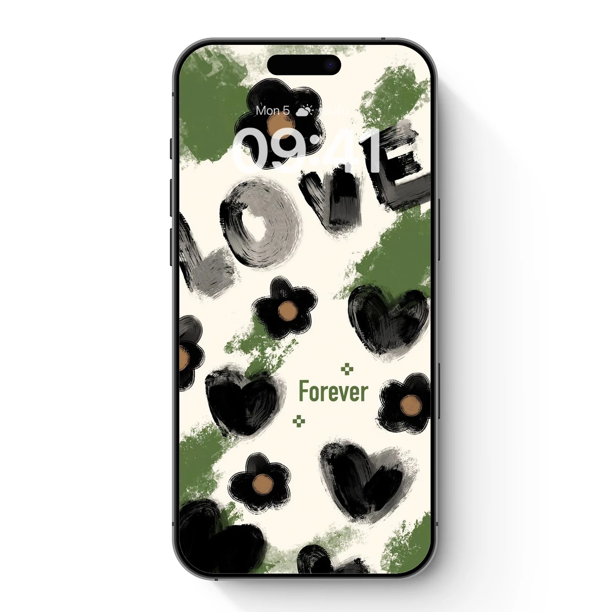 Eternal Love in Black and Green