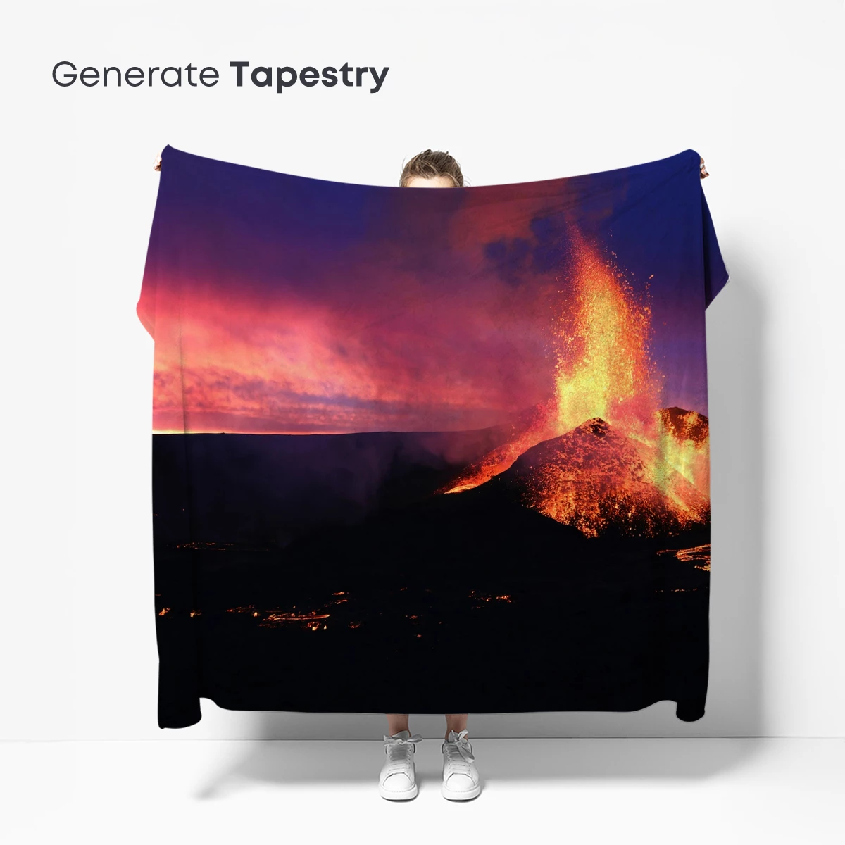 Erupting Volcano at Dusk: Nature's Fiery Symphony - Image 5