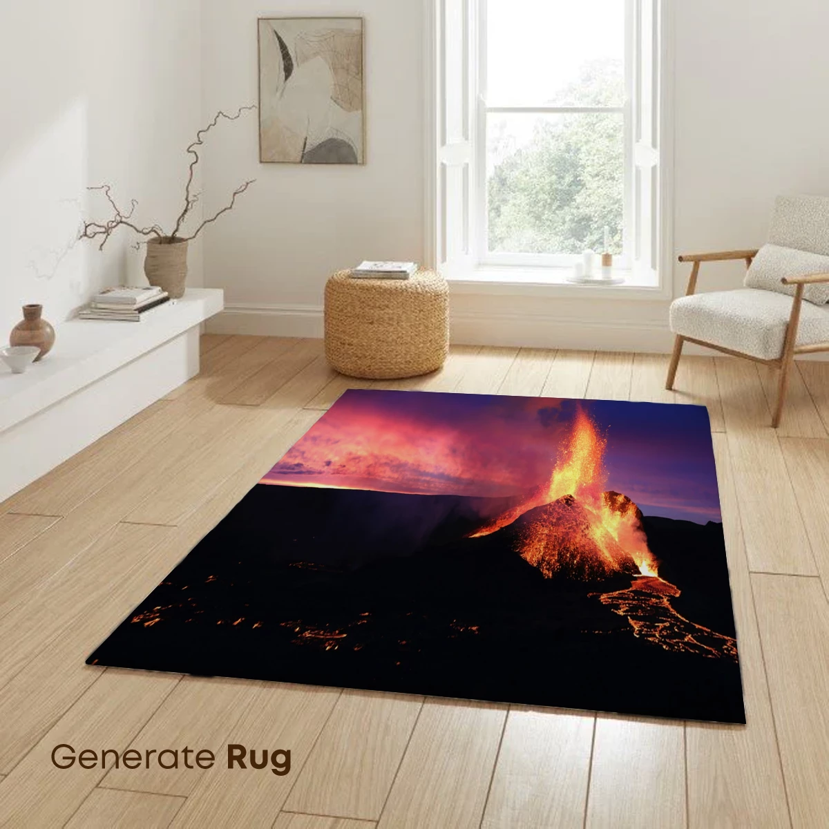 Erupting Volcano at Dusk: Nature's Fiery Symphony - Image 6