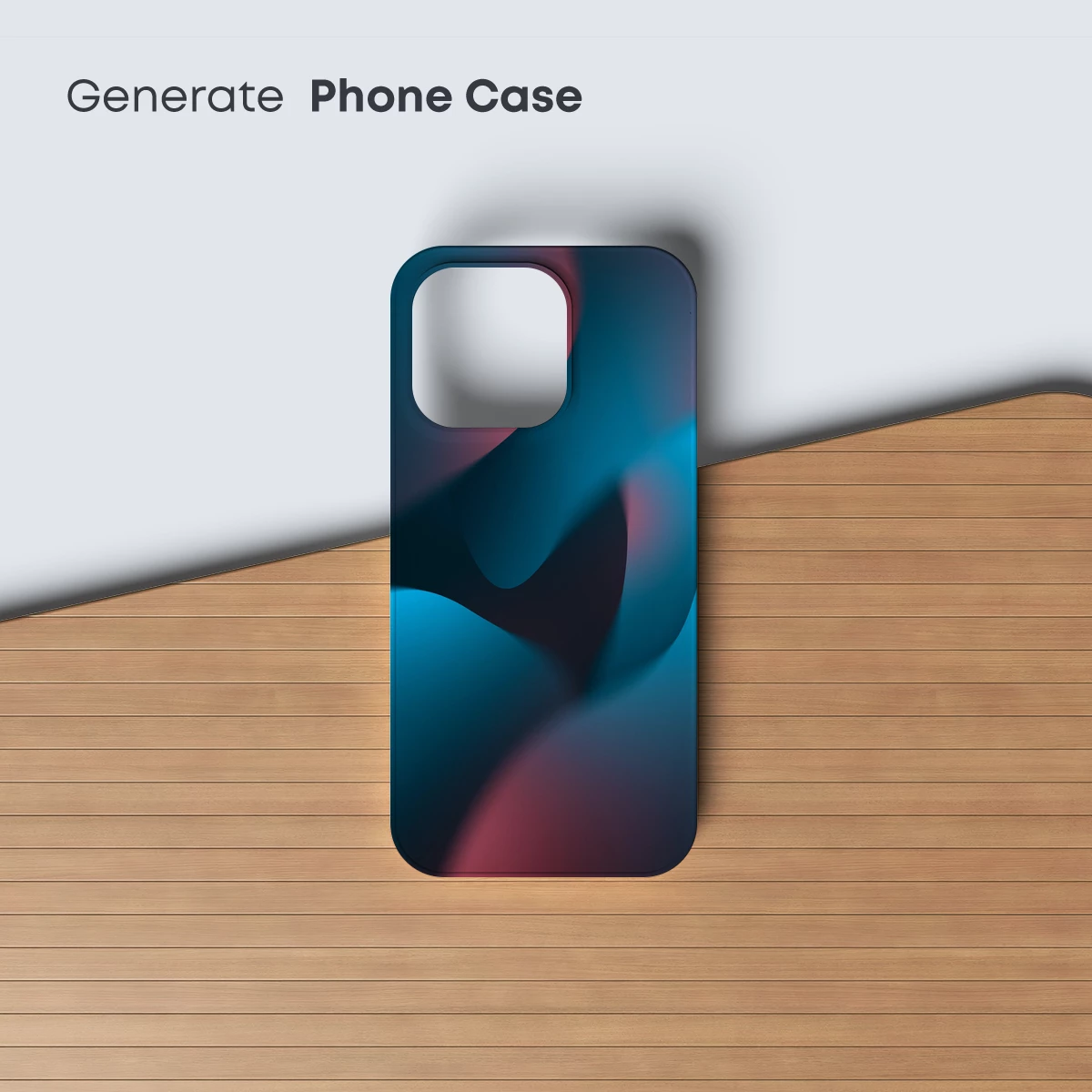 Fluid Chromatics: Teal and Crimson Waves - Image 3