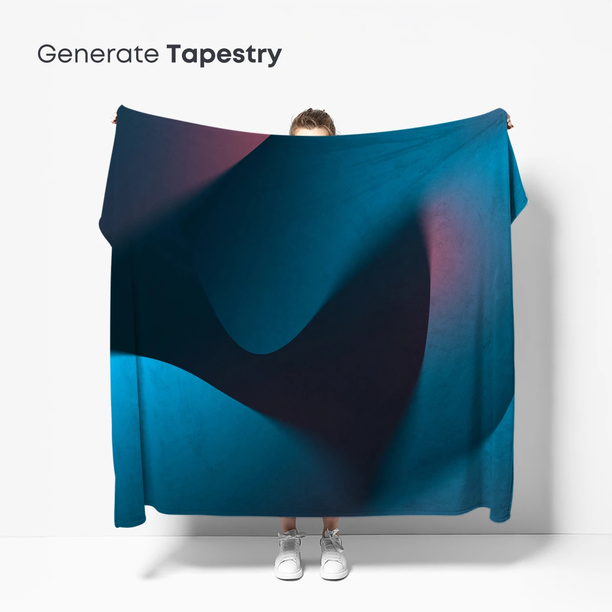 Fluid Chromatics: Teal and Crimson Waves - Image 5