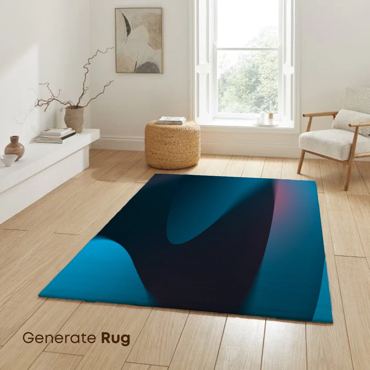 Fluid Chromatics: Teal and Crimson Waves - Image 6