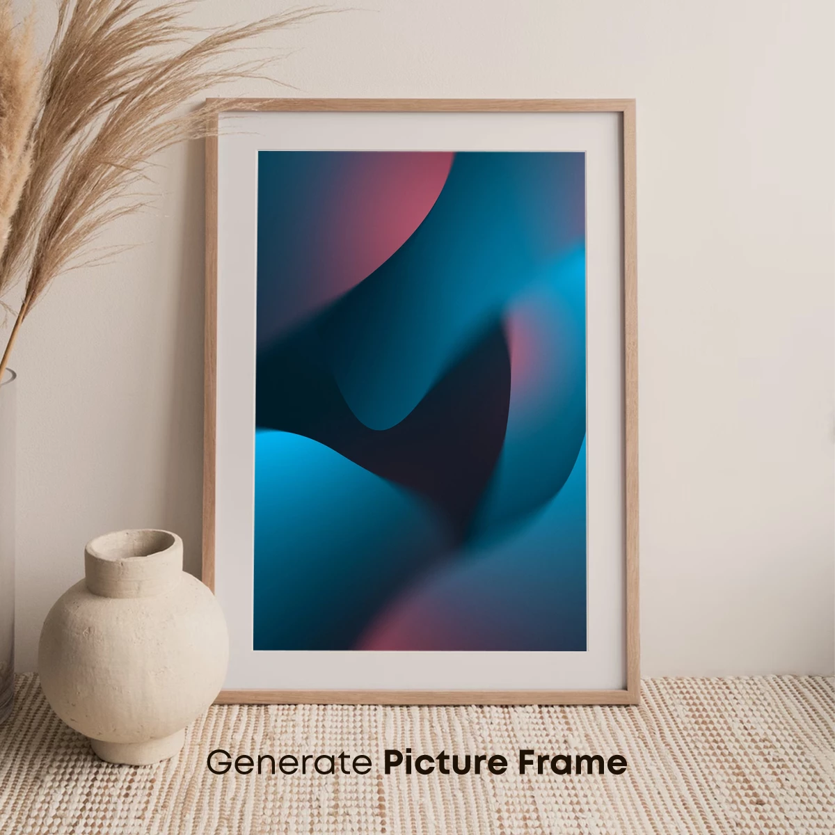 Fluid Chromatics: Teal and Crimson Waves - Image 7