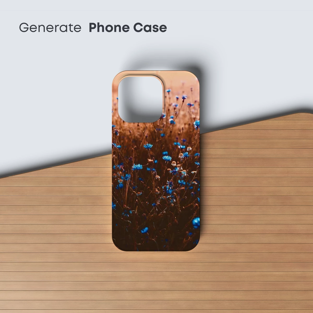 Blue Cornflower Sunset Symphony - Image 3