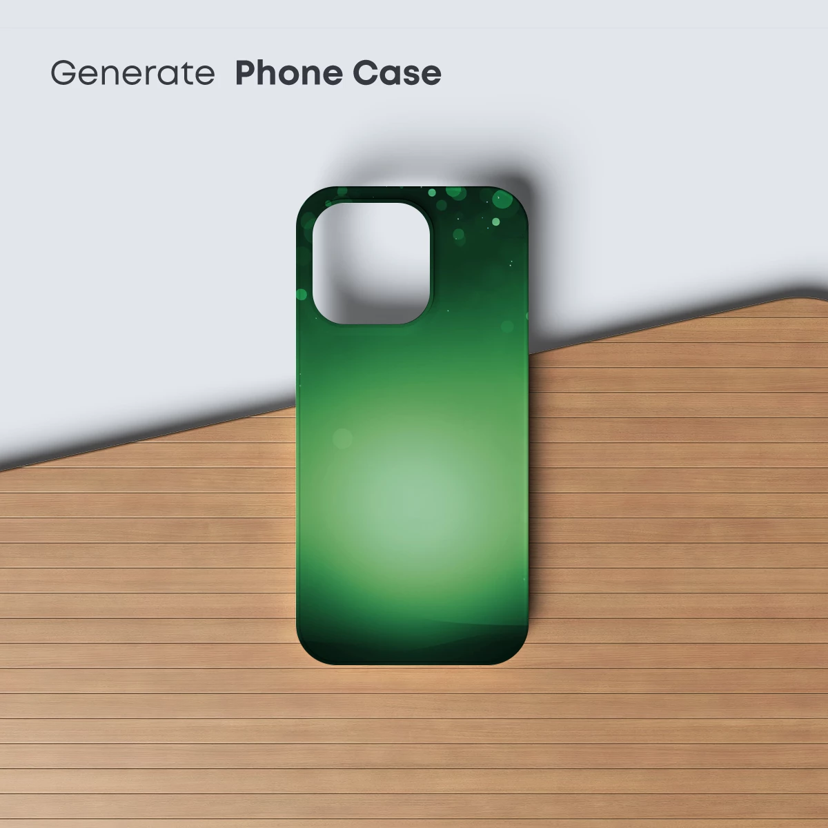 Enchanted Emerald Glow: A Bokeh Night Landscape - Image 3