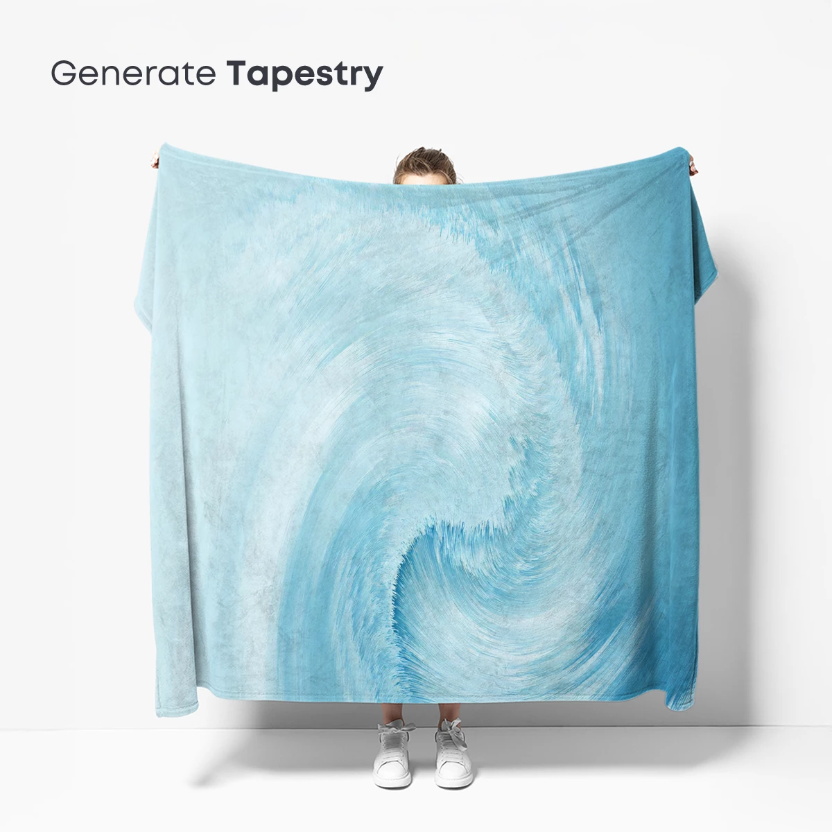 Ethereal Blue Swirl: A Dance of Whispers - Image 5