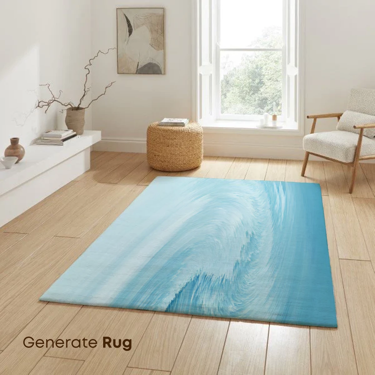 Ethereal Blue Swirl: A Dance of Whispers - Image 6