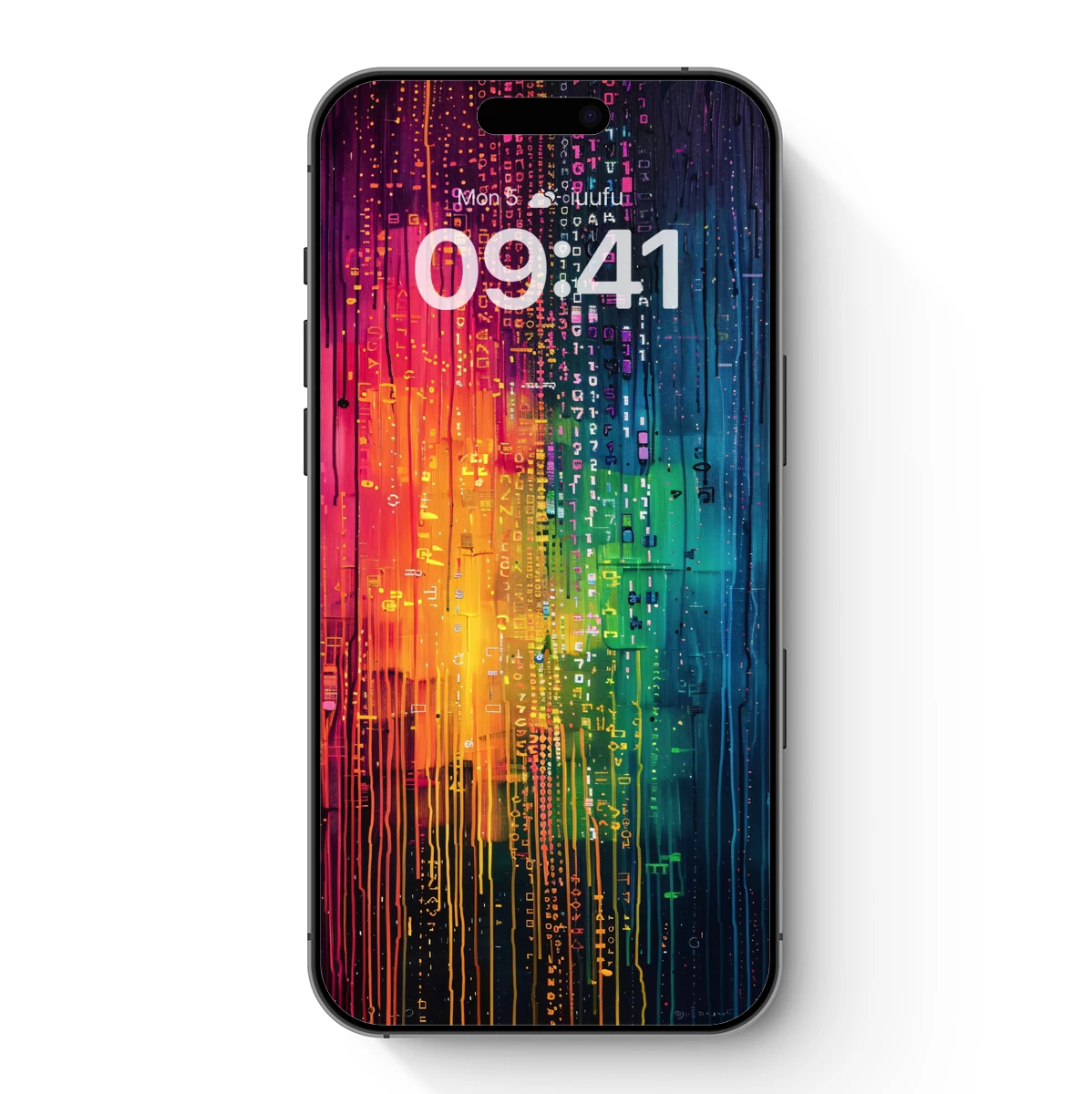 Digital Rainbow Matrix: Code Symphony