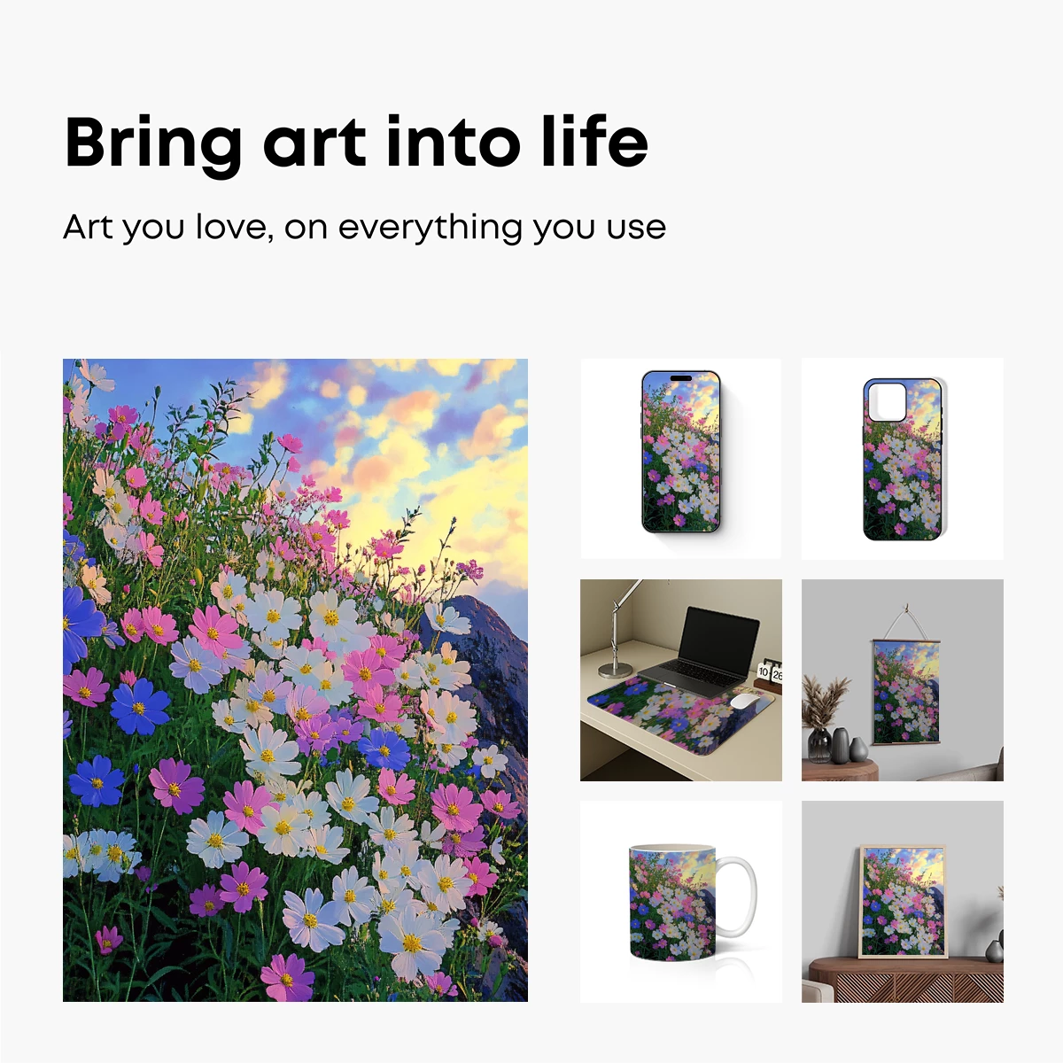 Cosmic Cosmos: A Symphony of Pastel Blooms - Image 2