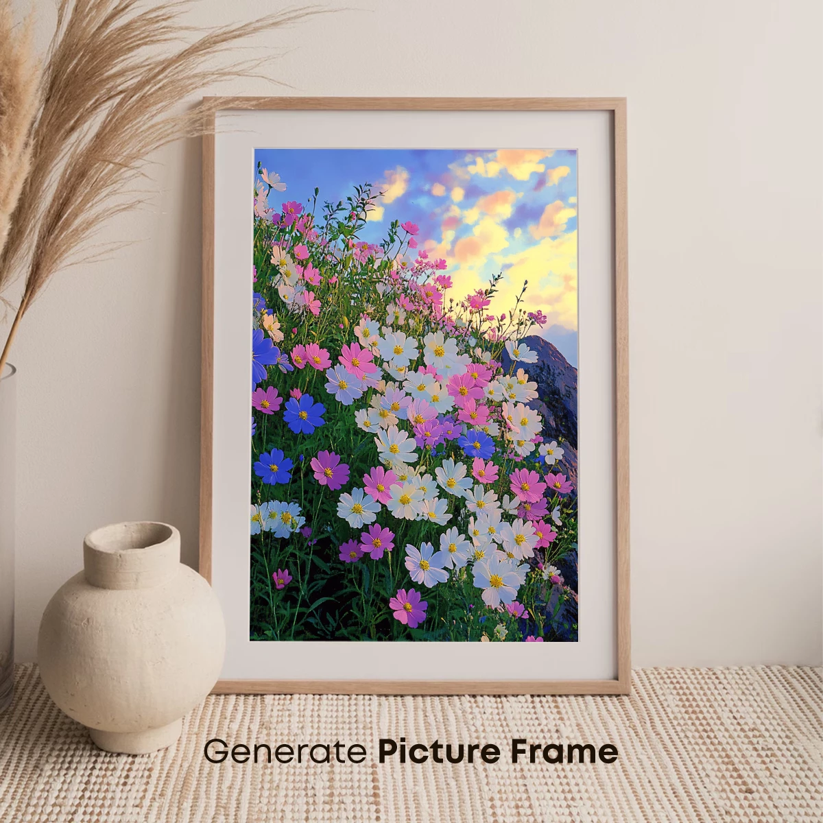 Cosmic Cosmos: A Symphony of Pastel Blooms - Image 7