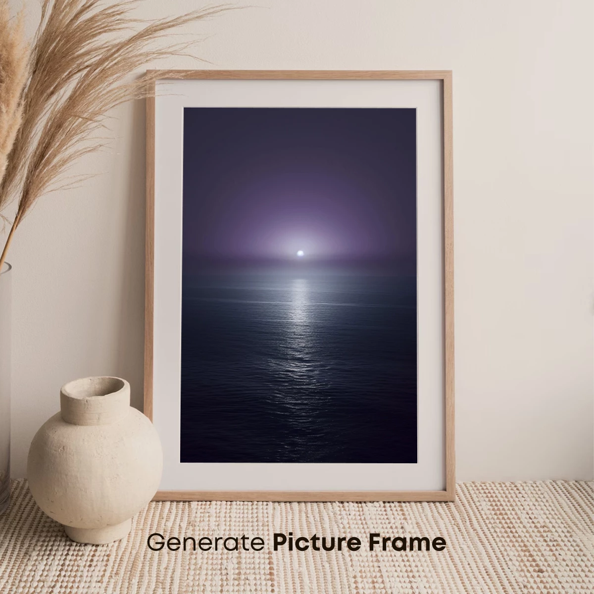 Ethereal Moonlit Path: A Serene Ocean Odyssey - Image 7