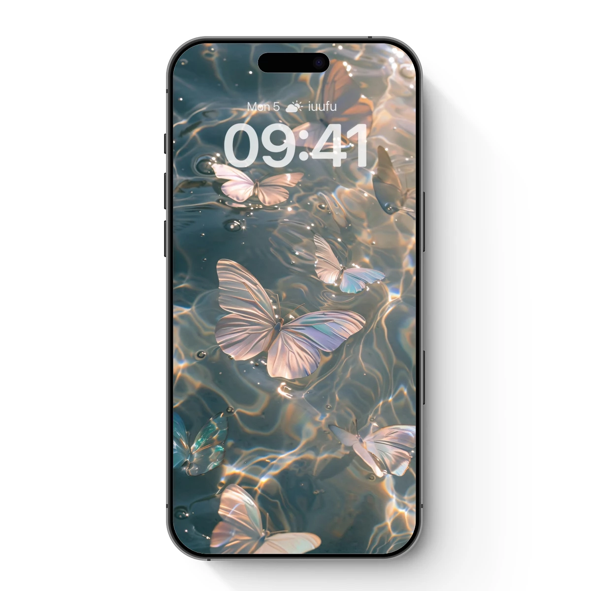 Butterfly Reflections on Rippling Water