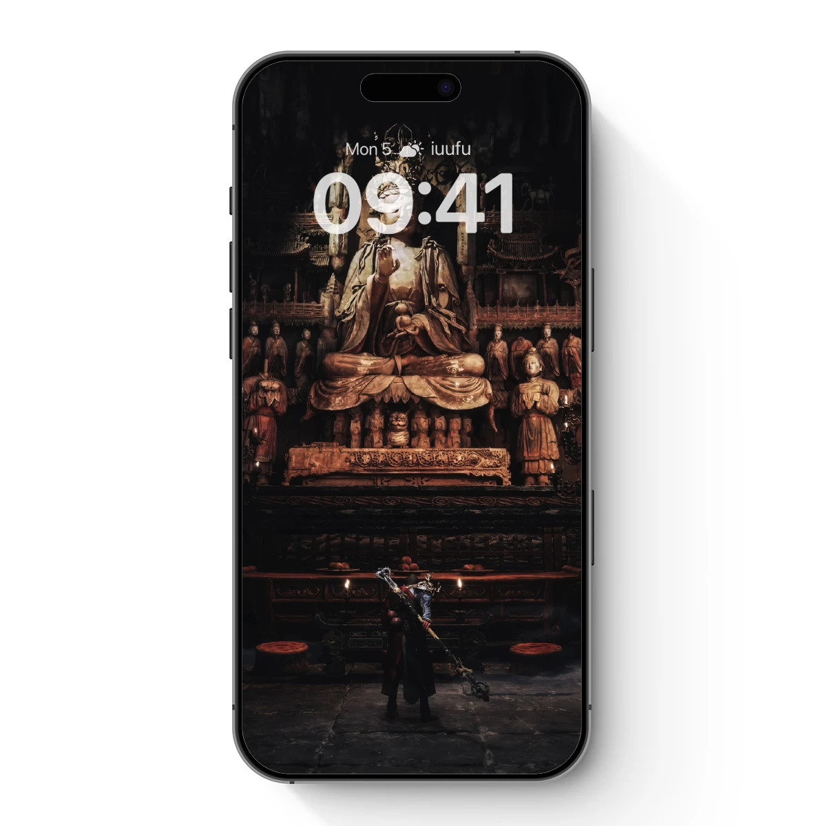 Eternal Serenity: Illuminated Buddha Shrine