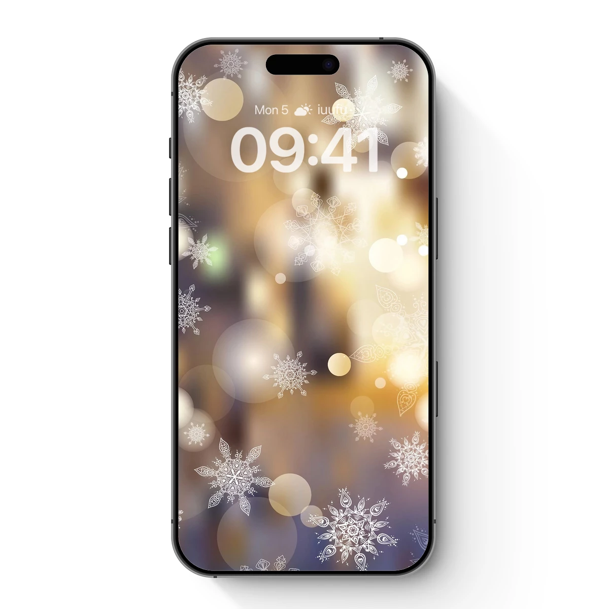 Bokeh Snowflake Elegance