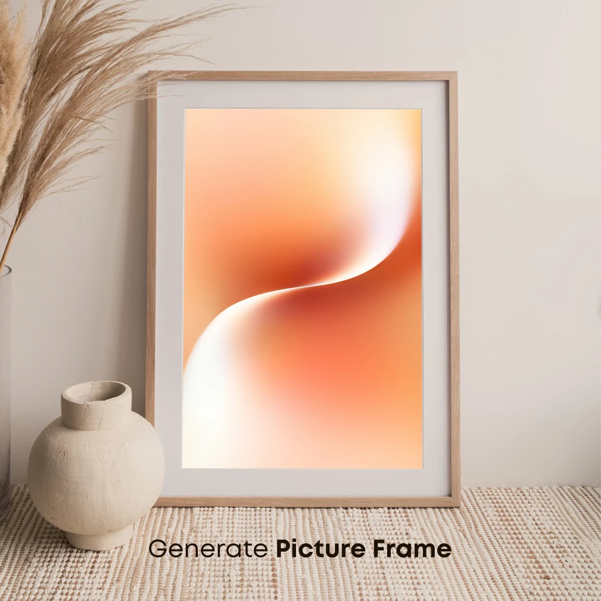 Ethereal Curve: Soft Gradient Sculpture - Image 7