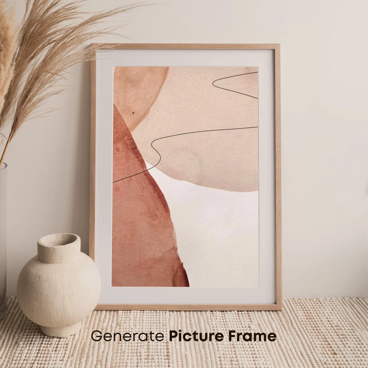 Abstract Watercolor Flow: Minimalist Curves and Hues - Image 7