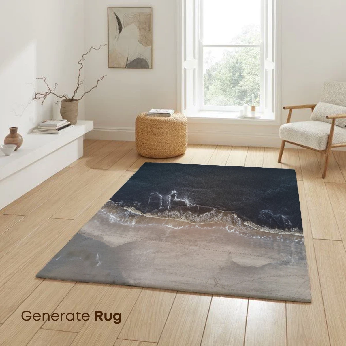 Aerial Serenity: Ocean Waves Kiss the Sandy Shore - Image 6