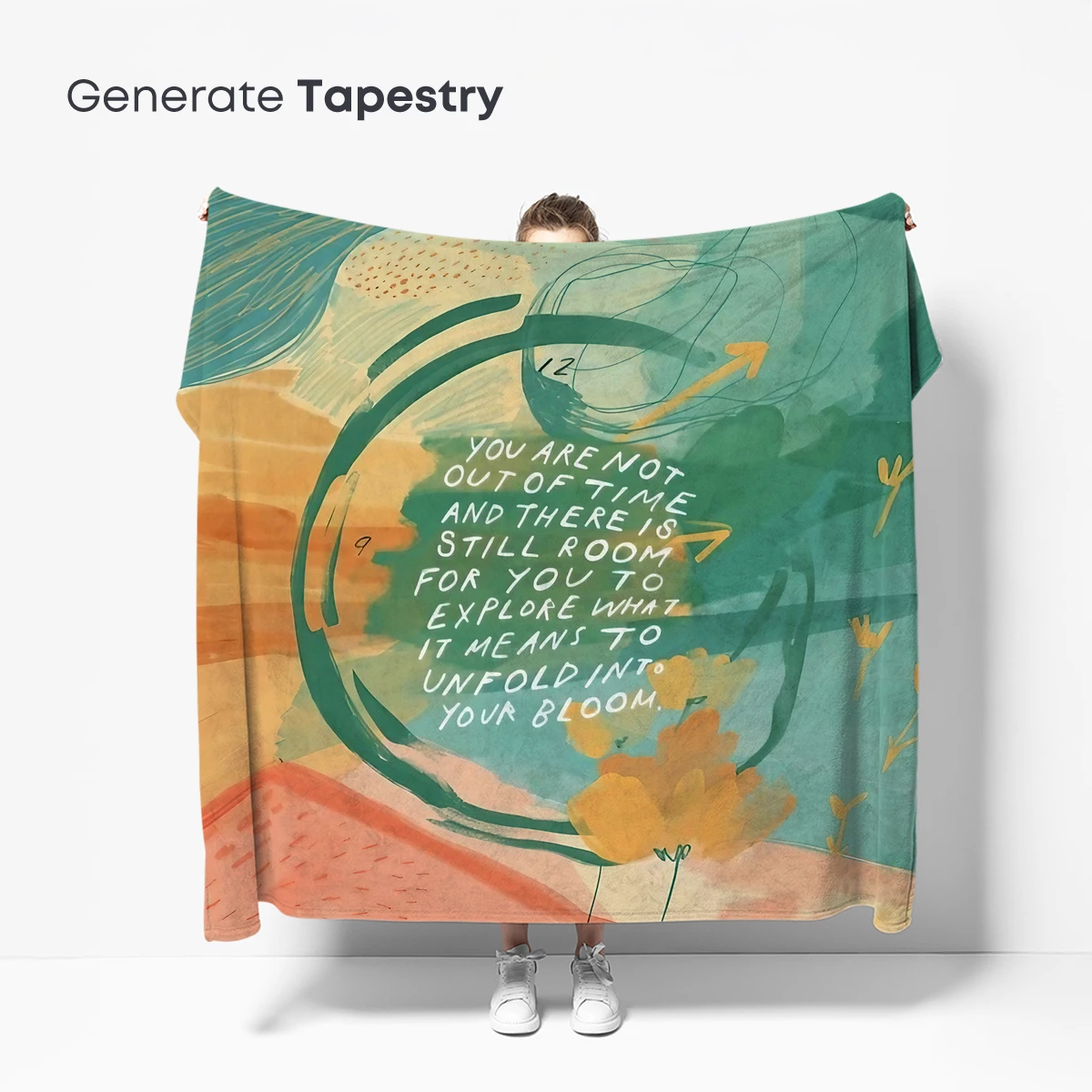 Blossom of Time: Abstract Floral Motif - Image 5