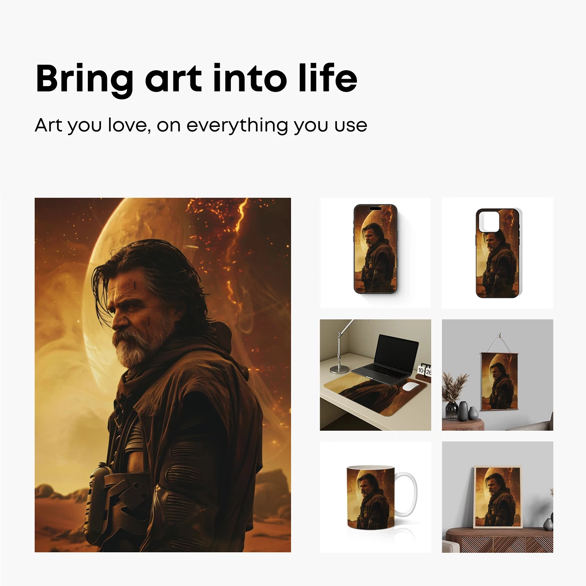 Desert Nomad Under Cosmic Skies - Image 2