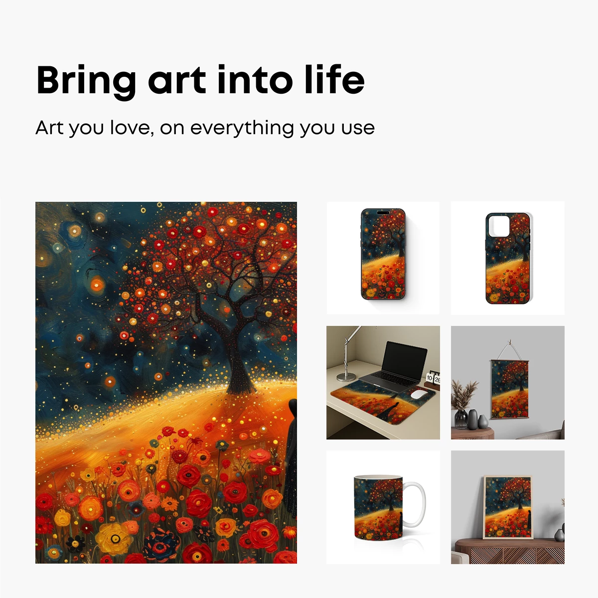 Eternal Blossom: A Surreal Night Garden - Image 2