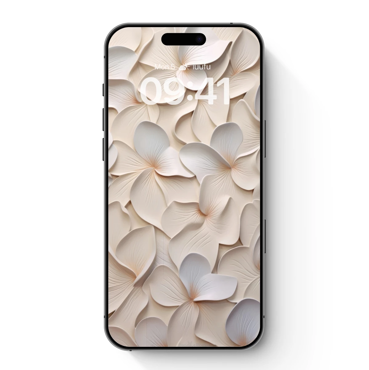 Elegant Plumeria Symphony in Cream