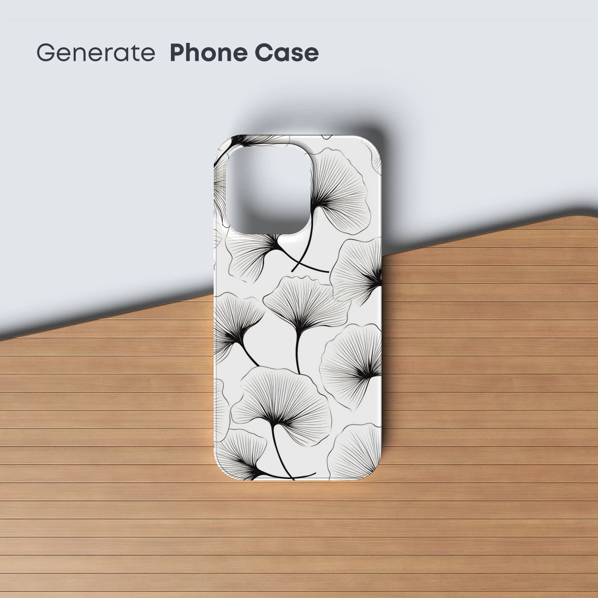 Elegant Ginkgo Silhouettes: Monochrome Botanical Art - Image 3