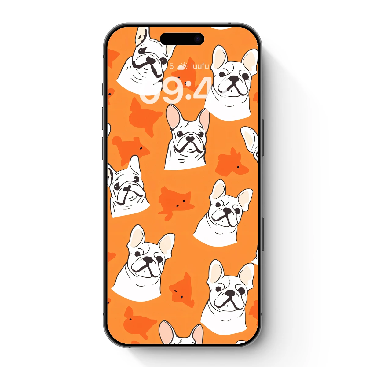 Frenchie Faces in Orange Bliss
