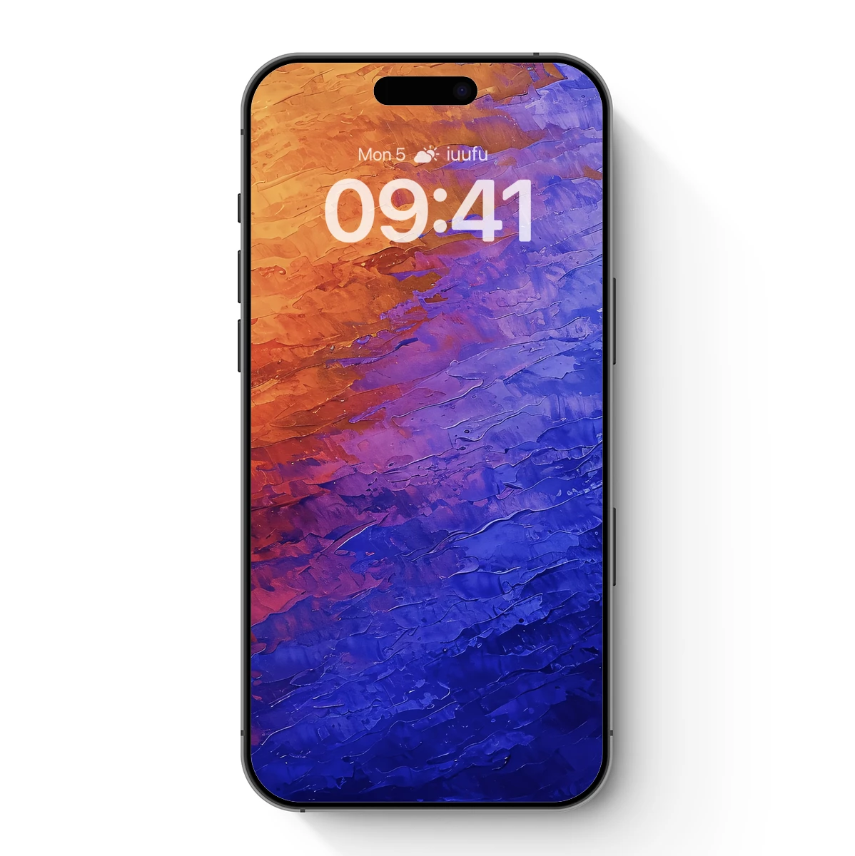 Abstract Sunset Symphony: Textured Canvas Blend