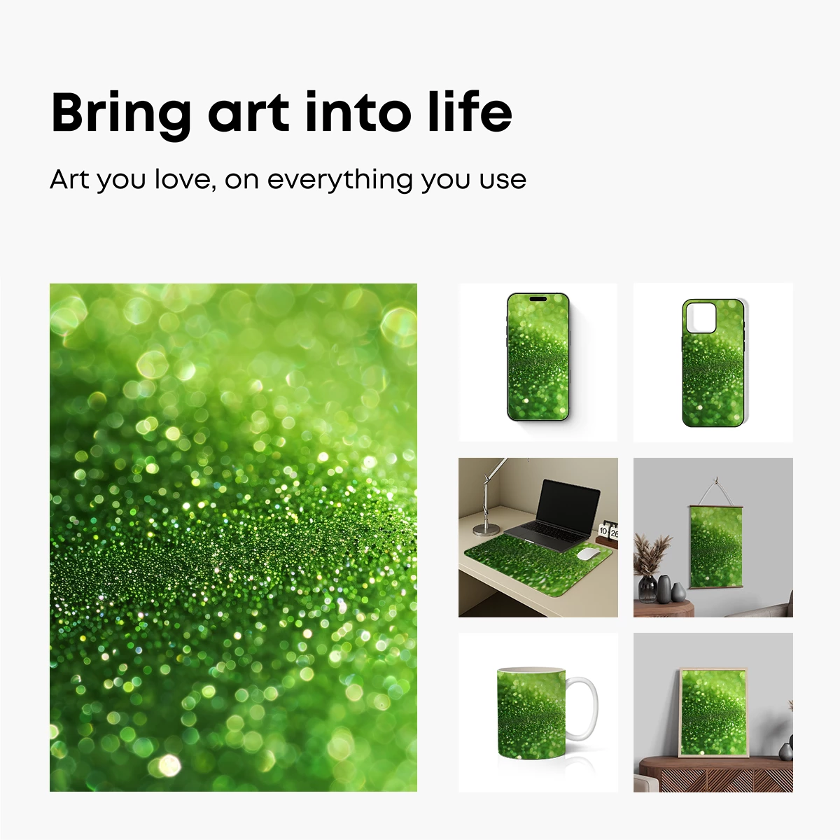 Emerald Glitter Symphony - Image 2