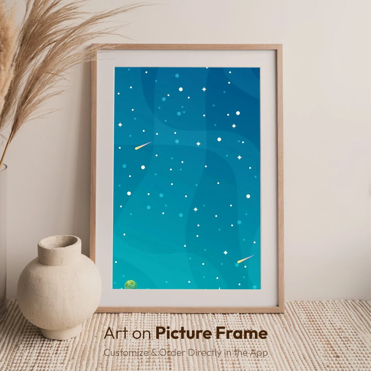 Cosmic Dance: Teal Galaxy Symphony - Image 7
