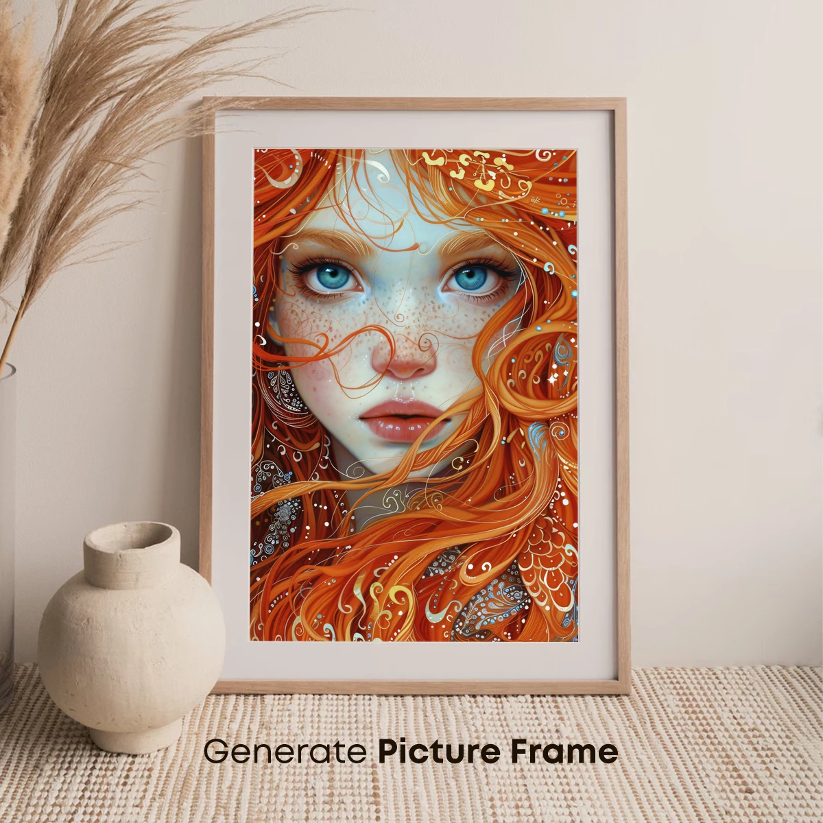 Enchanted Ginger Muse: Whimsical Artistry in Hair and Eyes - Image 7