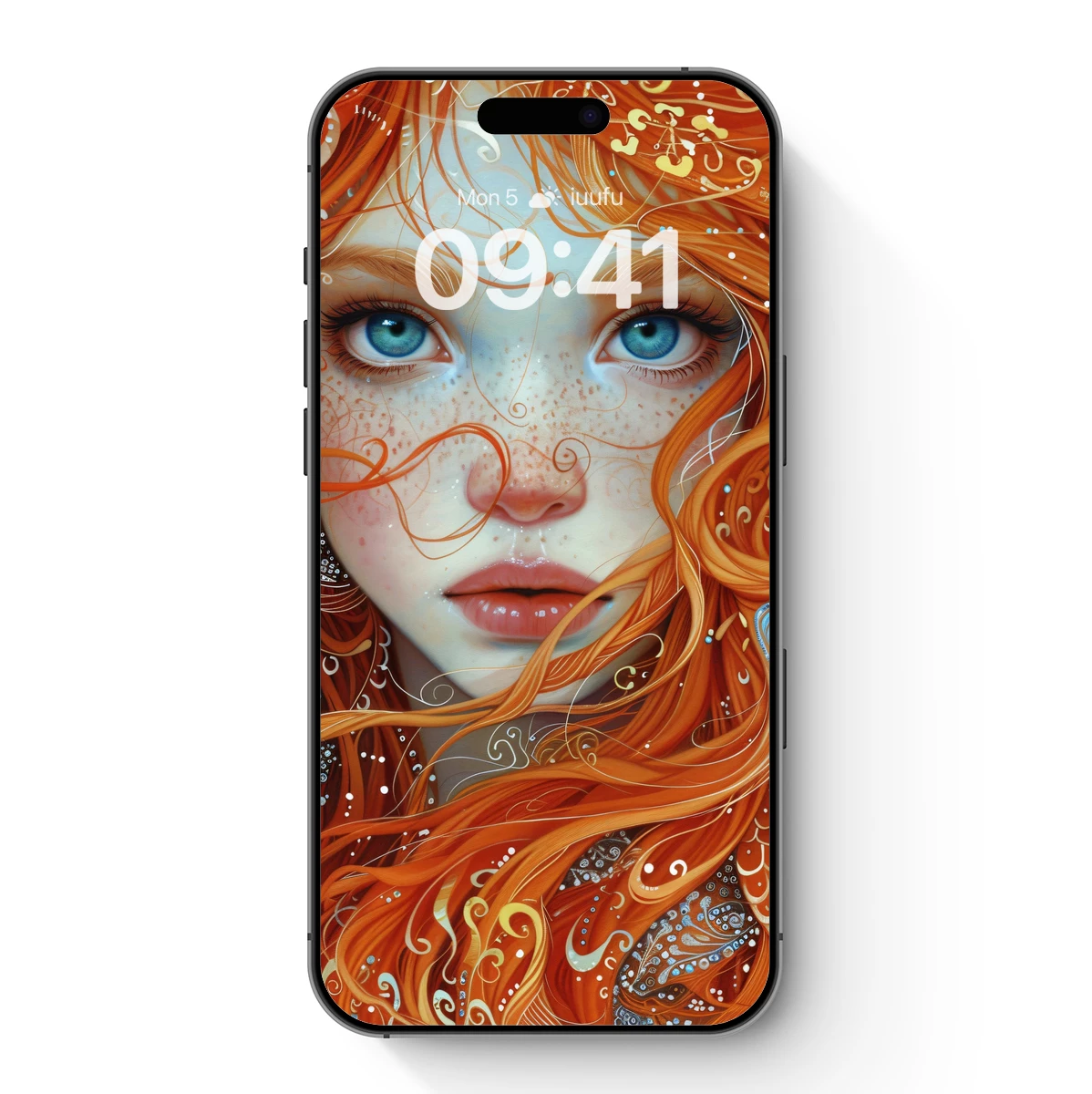 Enchanted Ginger Muse: Whimsical Artistry in Hair and Eyes