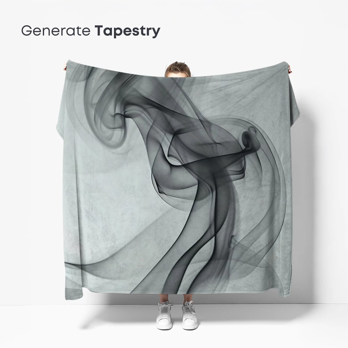 Ethereal Smoke Dance: Abstract Fluidity in Monochrome - Image 5