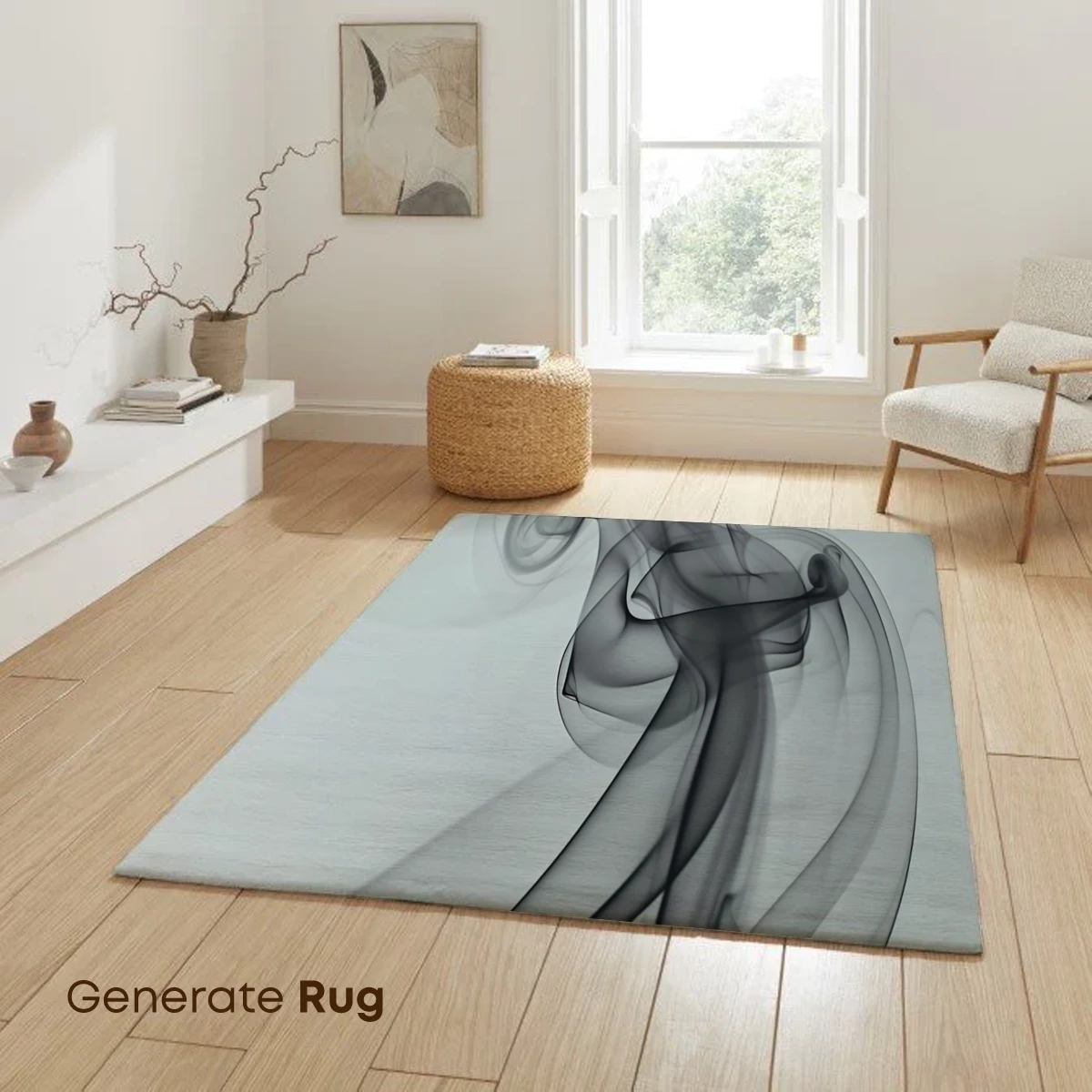 Ethereal Smoke Dance: Abstract Fluidity in Monochrome - Image 6