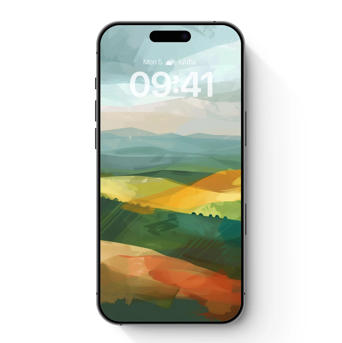 Abstract Horizon Symphony: Colorful Landscape Fusion