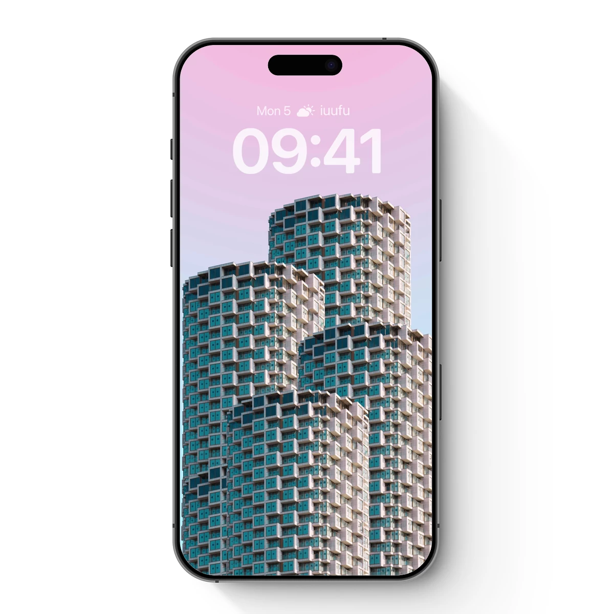 Cubist Skyscrapers Under a Pastel Sky