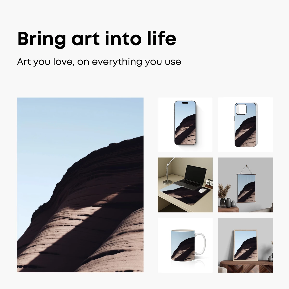 Desert Shadows: Eroded Sandstone Majesty - Image 2