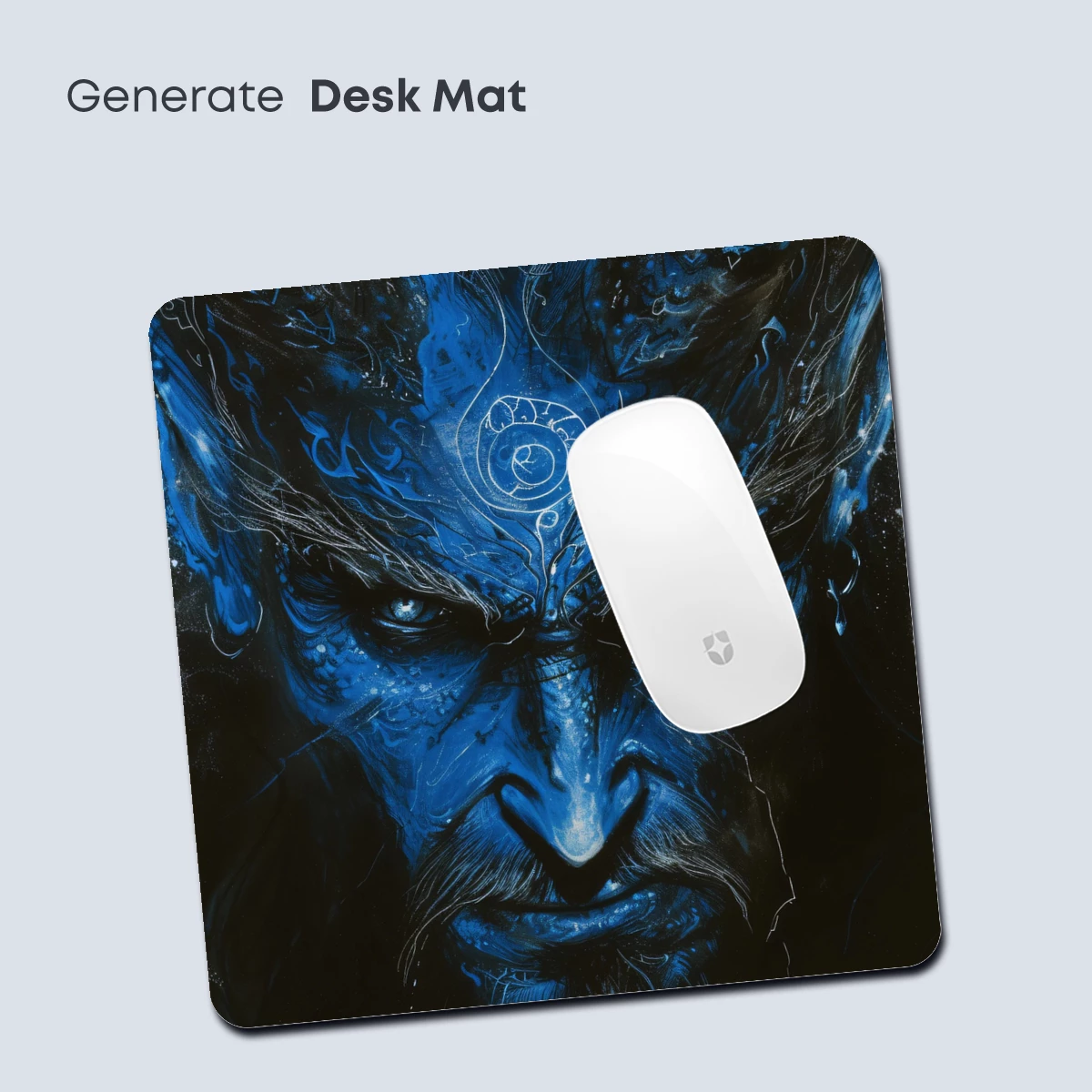 Blue Demon King: Mystical Fantasy Art - Image 4