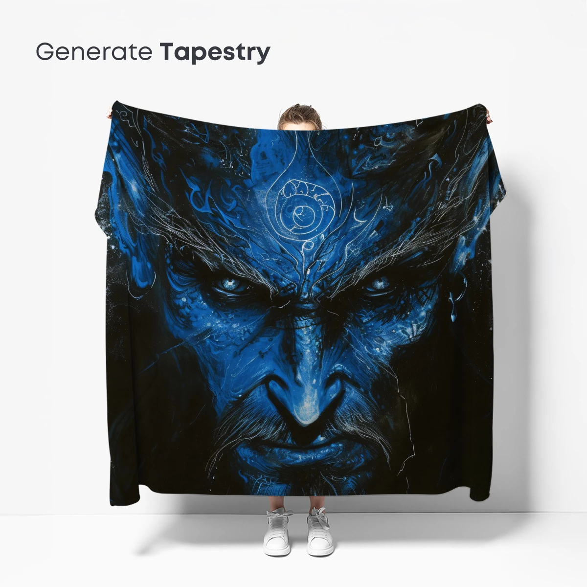 Blue Demon King: Mystical Fantasy Art - Image 5