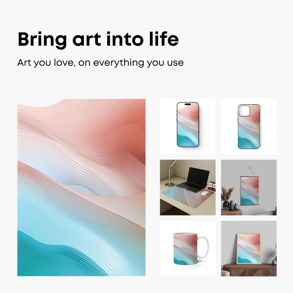 Fluid Gradient Waves: A Symphony of Pastel Layers - Image 2