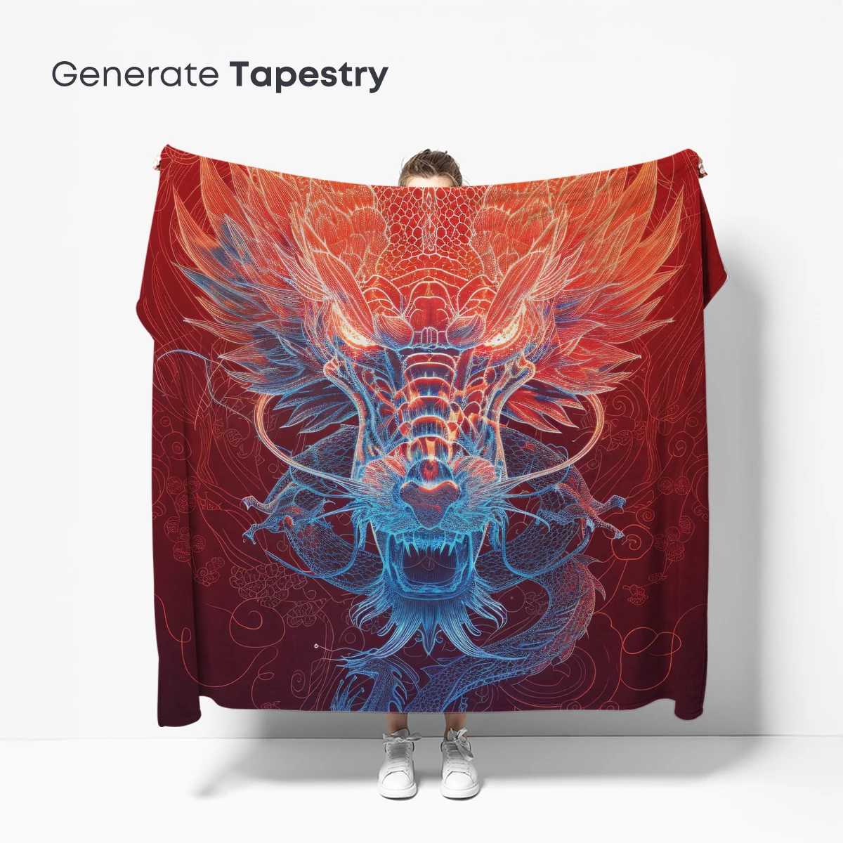 Flaming Dragon's Roar: Mythic Fusion Art - Image 5