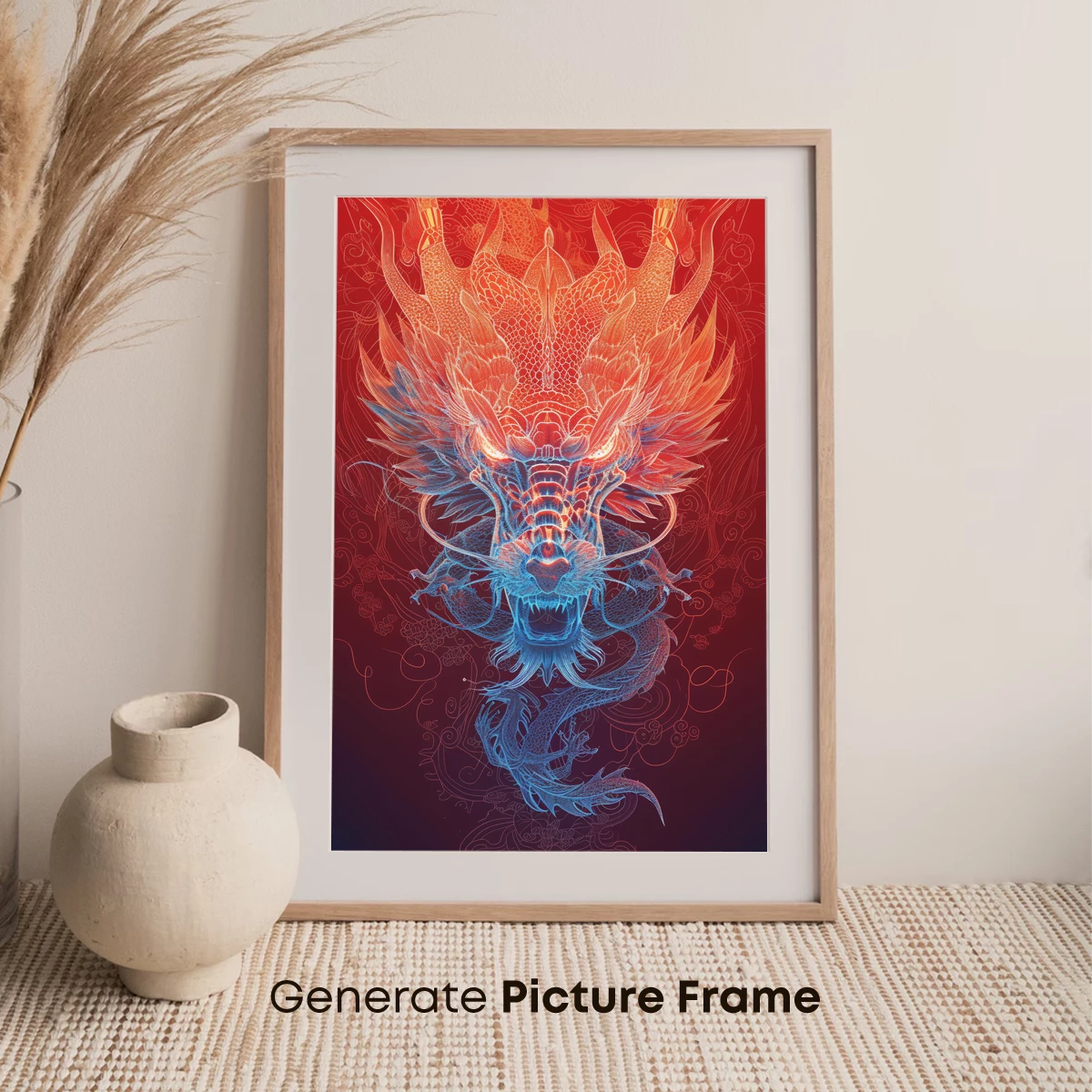 Flaming Dragon's Roar: Mythic Fusion Art - Image 7