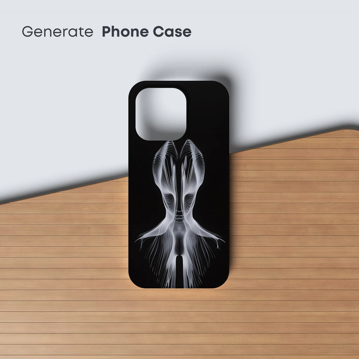 Ethereal Symmetry: Ghostly Wings in Monochrome - Image 3